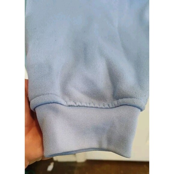 Karl Kani Hoodie Mens XXL Baby Blue Fleece Pullover Vintage 90s Hip Hop - Picture 5 of 5